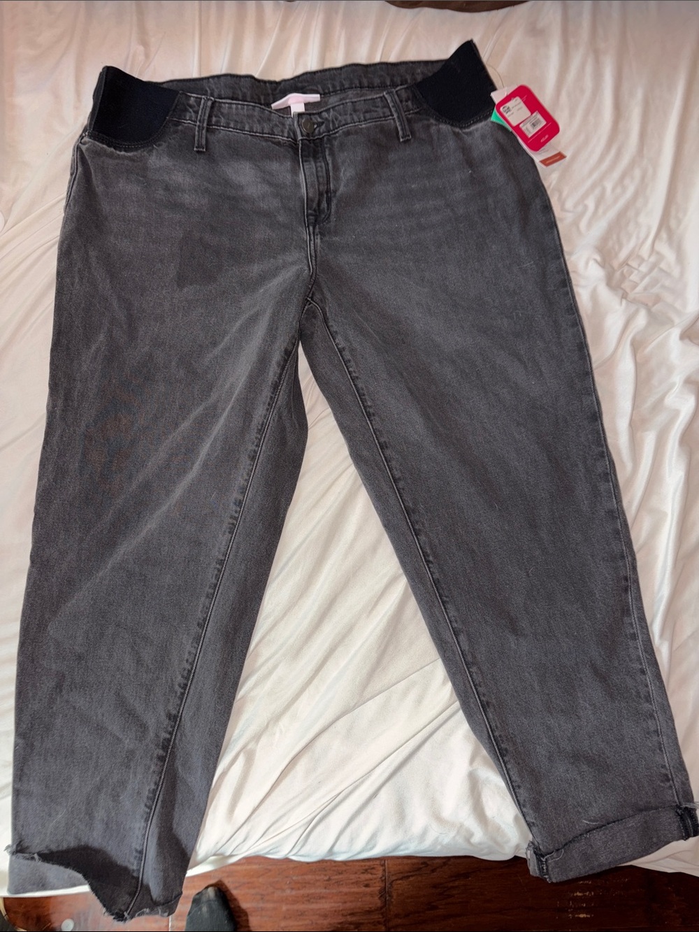 Isabel Maternity by Ingrid & Isabel Charcoal Gray Maternity Jeans size 14